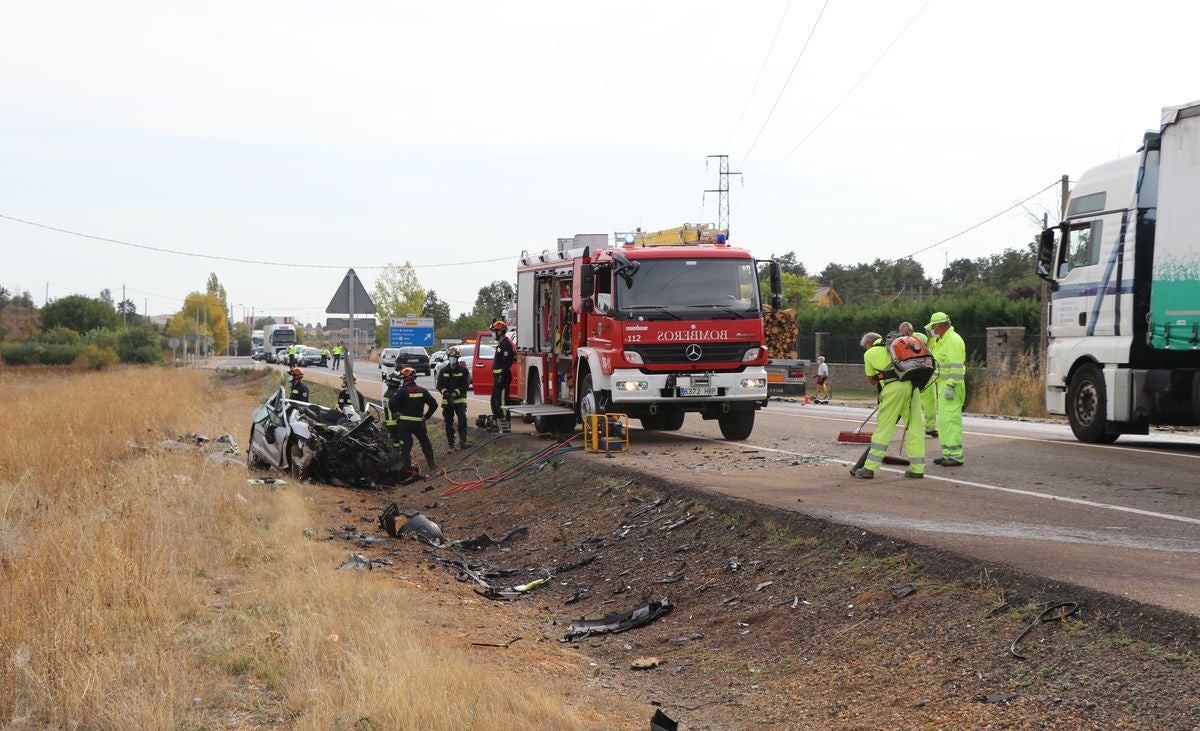 Fotos: Accidente en Valverde de la Virgen