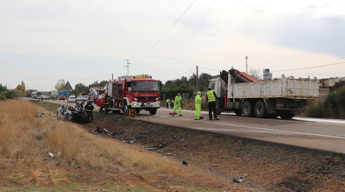 Fotos: Accidente en Valverde de la Virgen