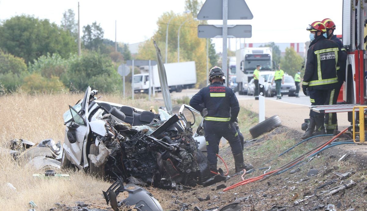 Fotos: Accidente en Valverde de la Virgen