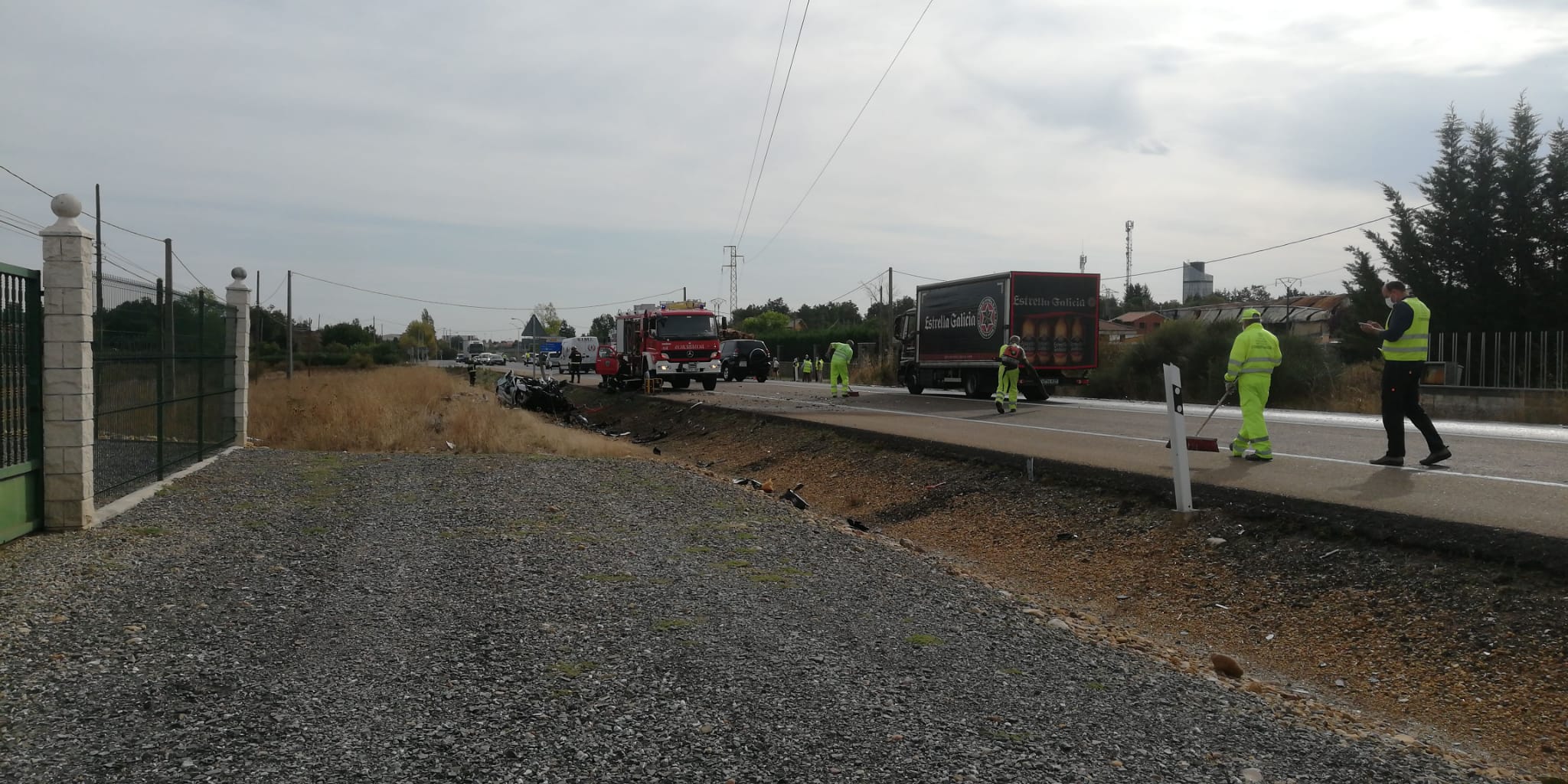 Fotos: Accidente en Valverde de la Virgen