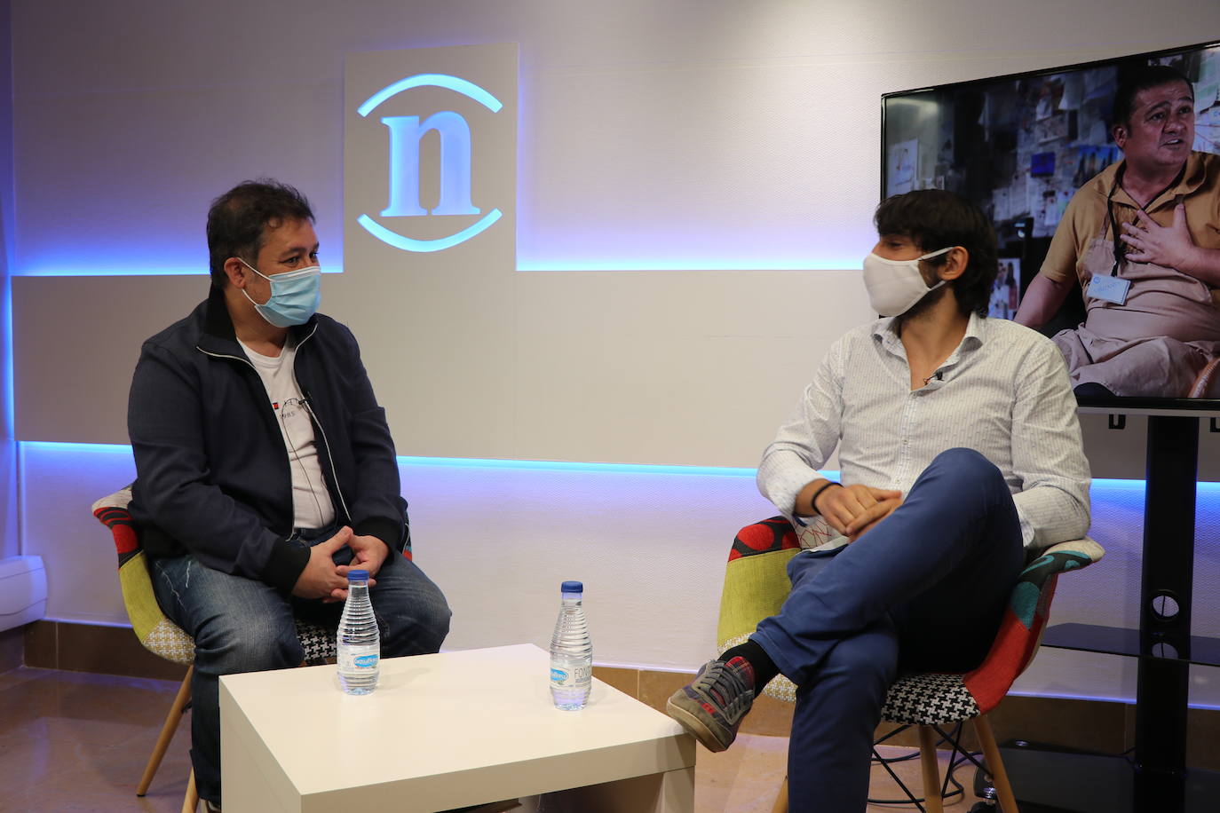 El actor Secun de la Rosa durante una entrevista en leonoticias.