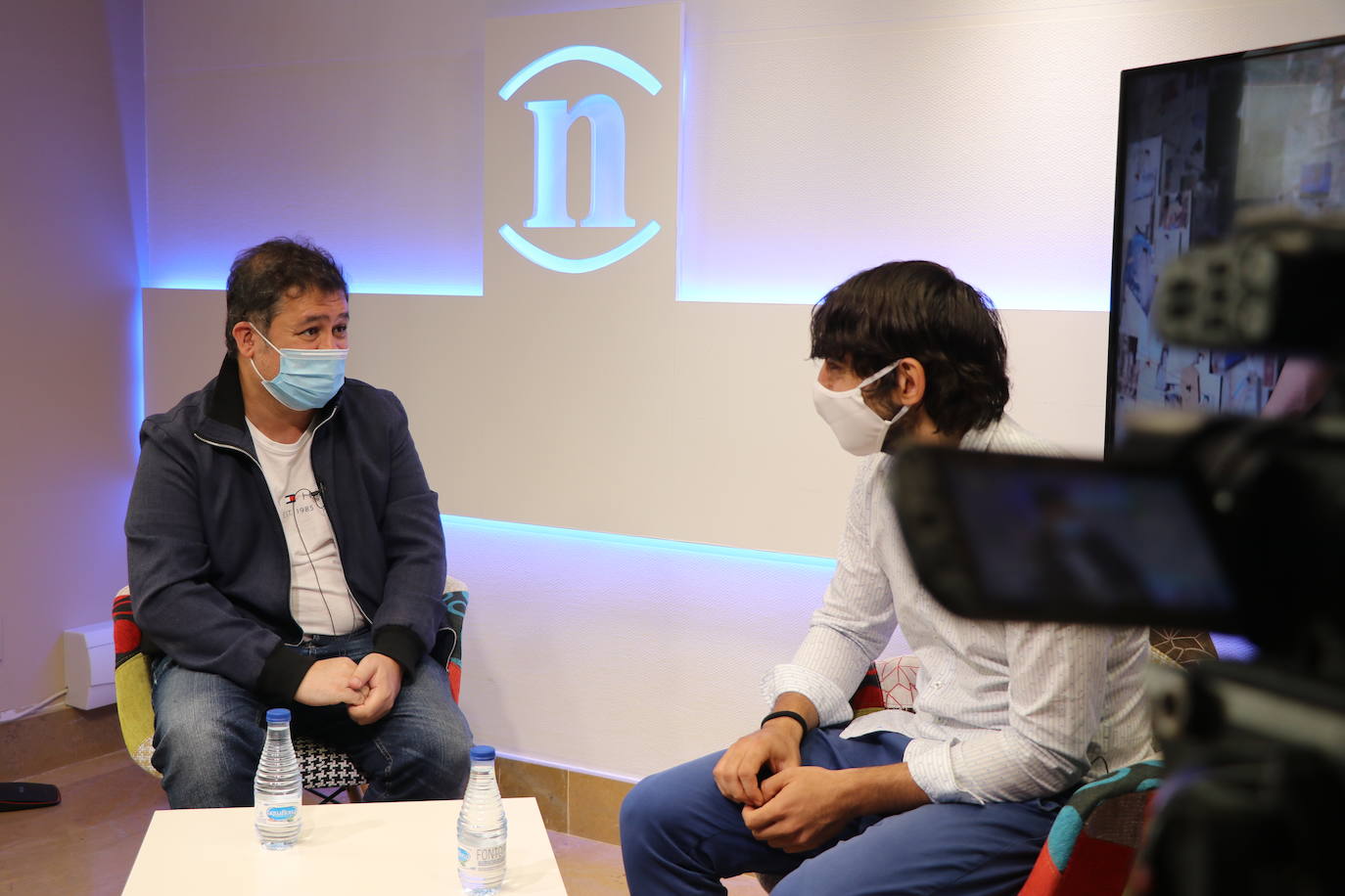 El actor Secun de la Rosa durante una entrevista en leonoticias.