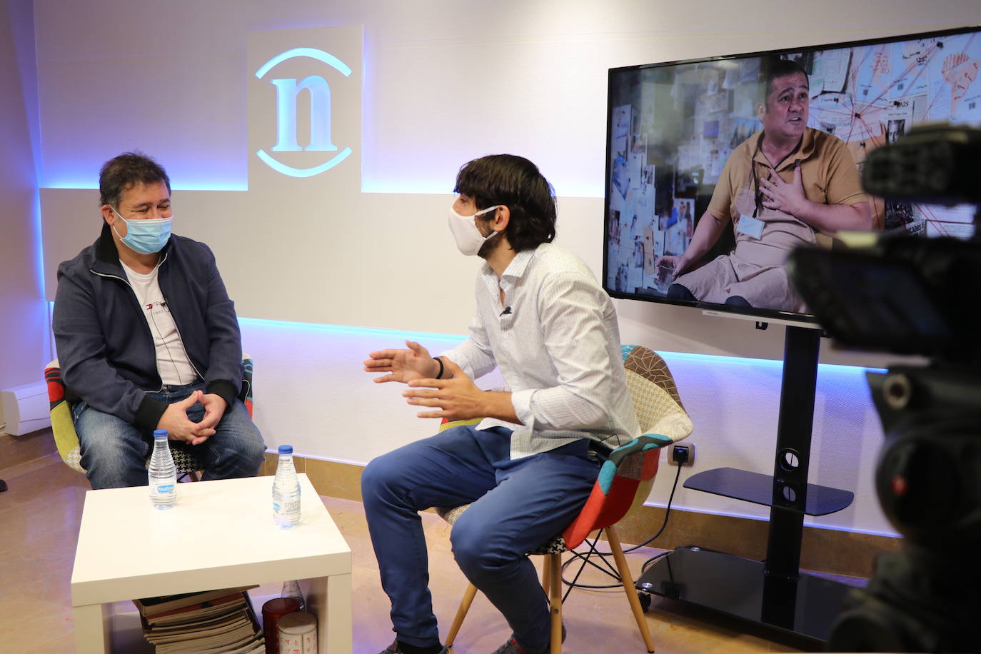 El actor Secun de la Rosa durante una entrevista en leonoticias.