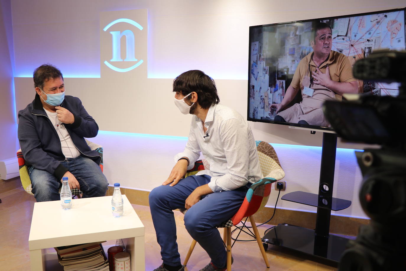 El actor Secun de la Rosa durante una entrevista en leonoticias.