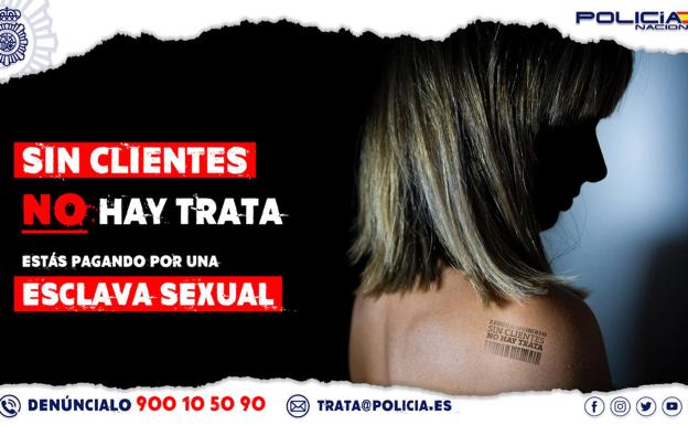 Campaña para el día mundial contra la trata. 