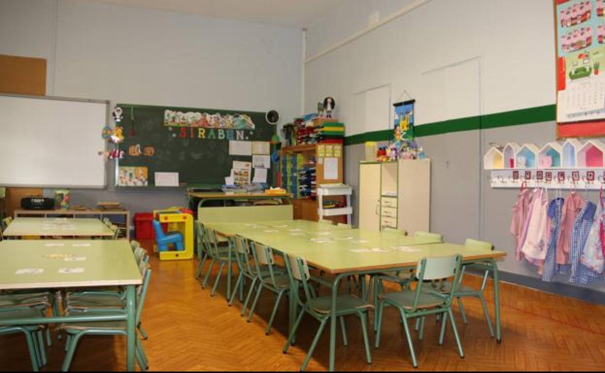 Un colegio público en la provincia de León.