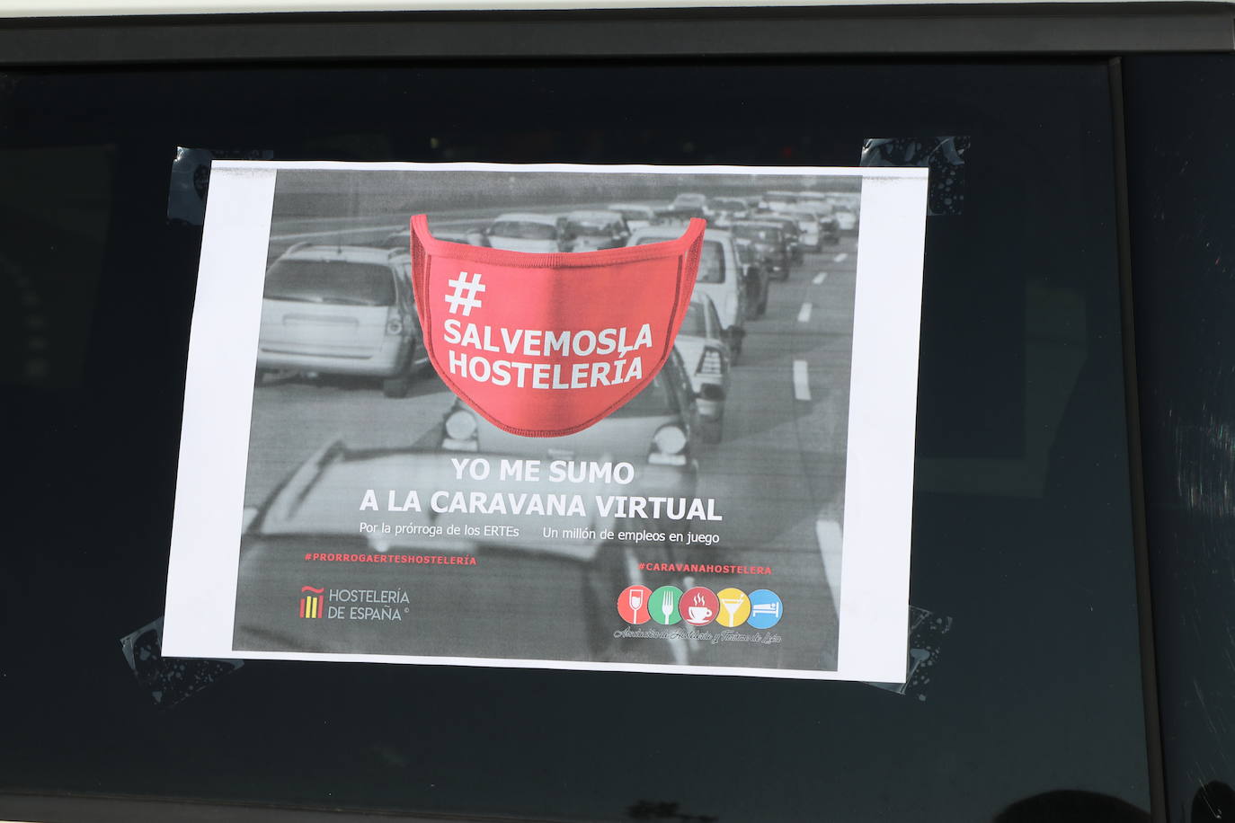 La Asociación de Hostelería de León organiza una caravana para reclamar al Gobierno que incluya en la prórroga de los ERTEs al sector