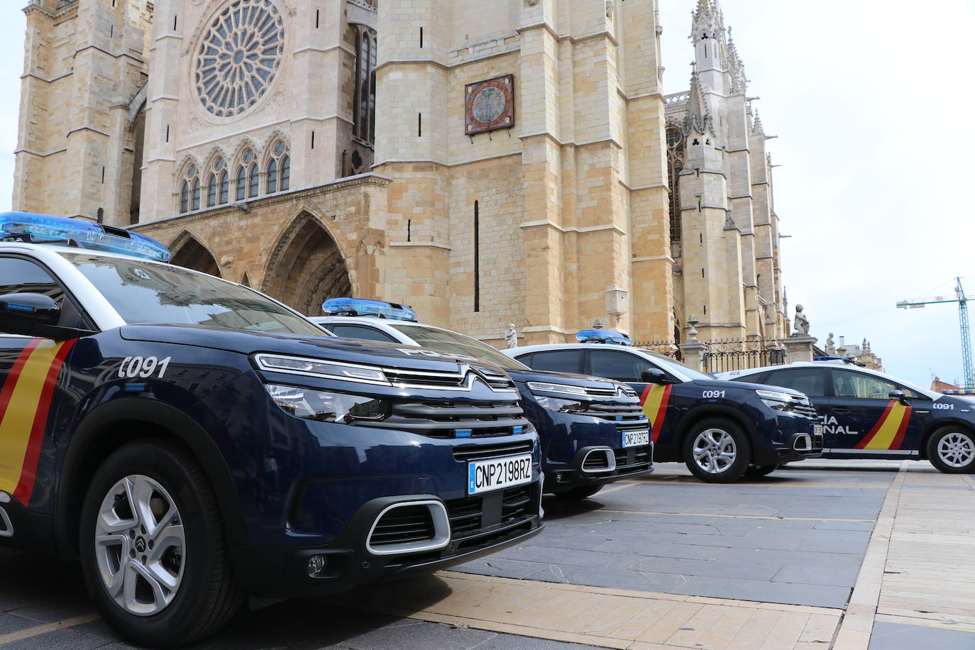 Los nuevos coches de la Policía Nacional. 