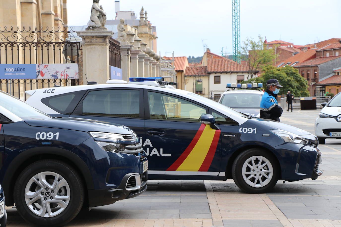 Los nuevos coches de la Policía Nacional. 