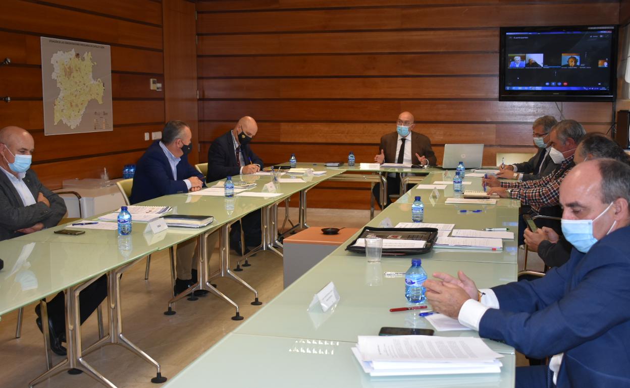 Un momento del Consejo Agrario. 