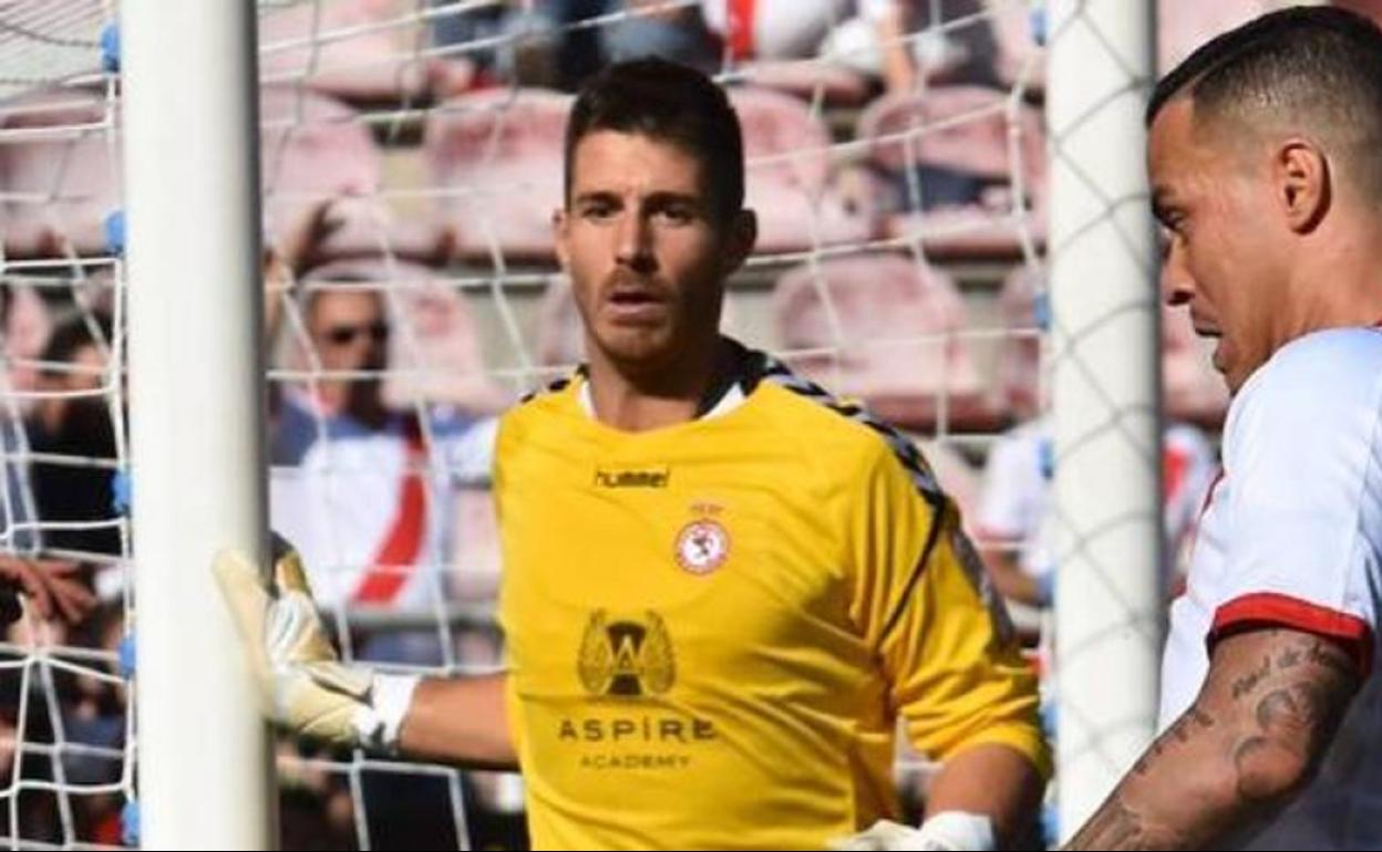 Jorge Palatsí, en un partido de la Cultural contra el Rayo.