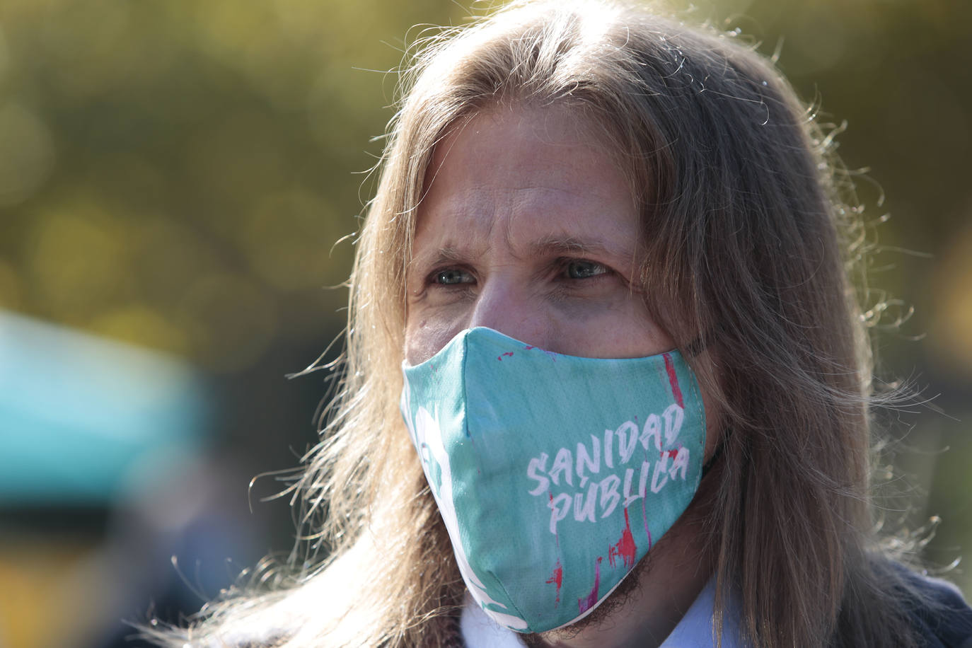 Pablo Fernández celebra una rueda de prensa en esta zona de la capital leonesa.
