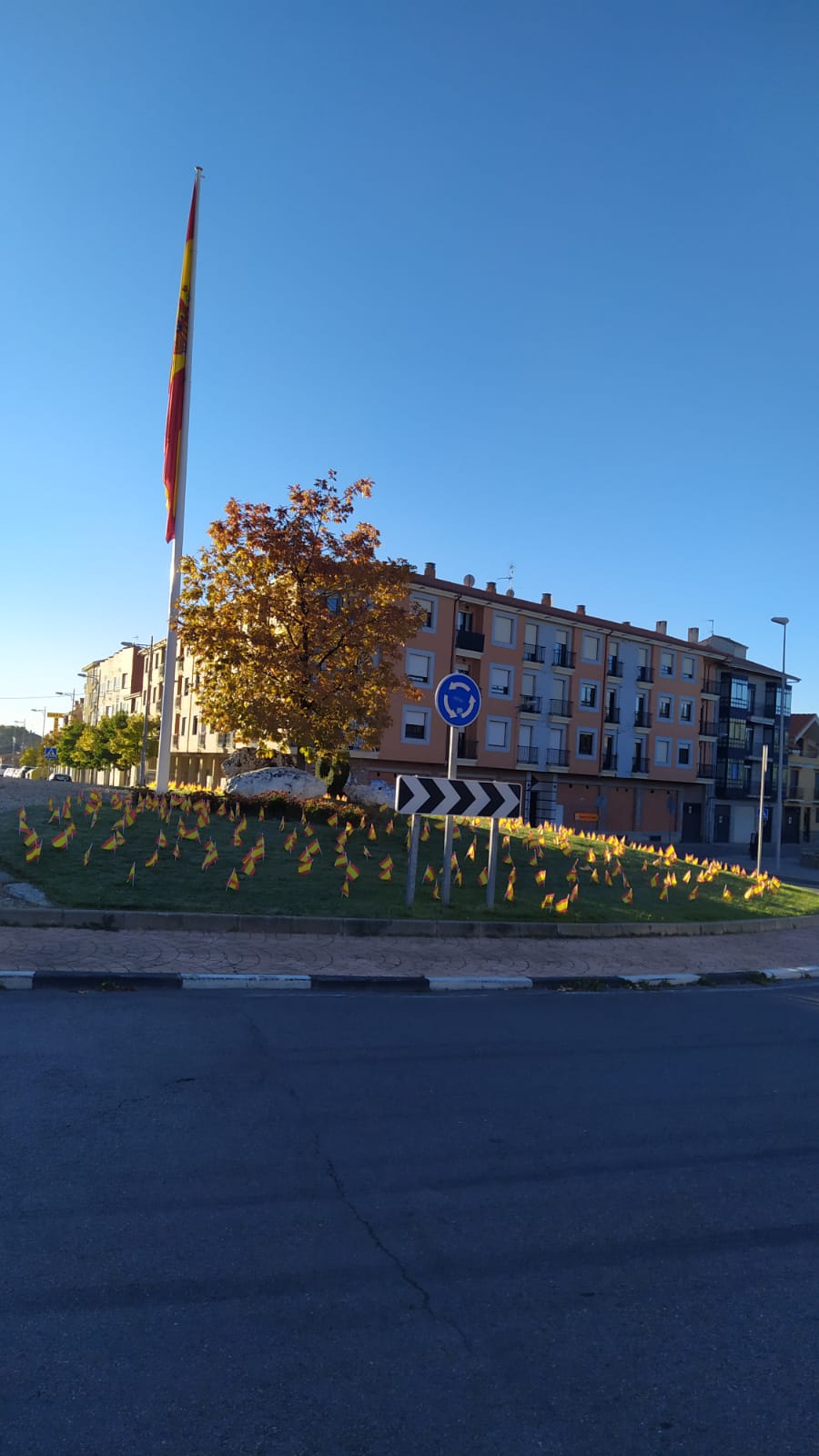 Banderas de España en Astorga. 