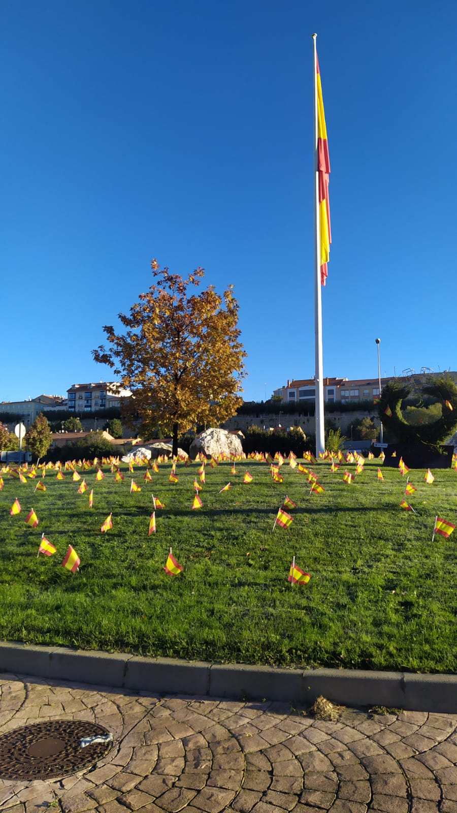 Banderas de España en Astorga. 