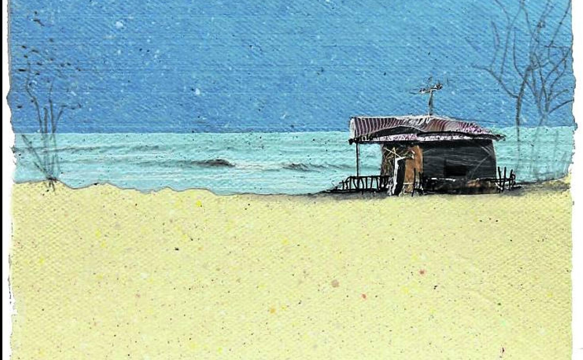 'Suavidad veraniega' es uno de los inconfundibles collages de Eduardo Query, un artista gaditano que ha crecido al calor de ferias enfocadas al público general. Esta obra se puede adquirir por 300 euros en flecha.es