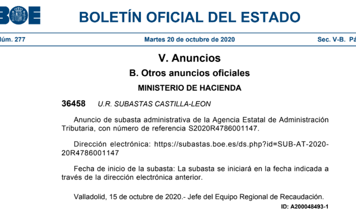 Una parte del documento en el BOE en el que aparece el término 'Castilla-Leon'.