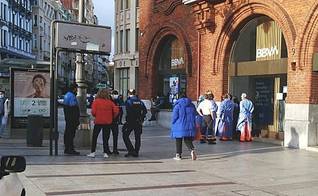 Un momento de la intervención. 