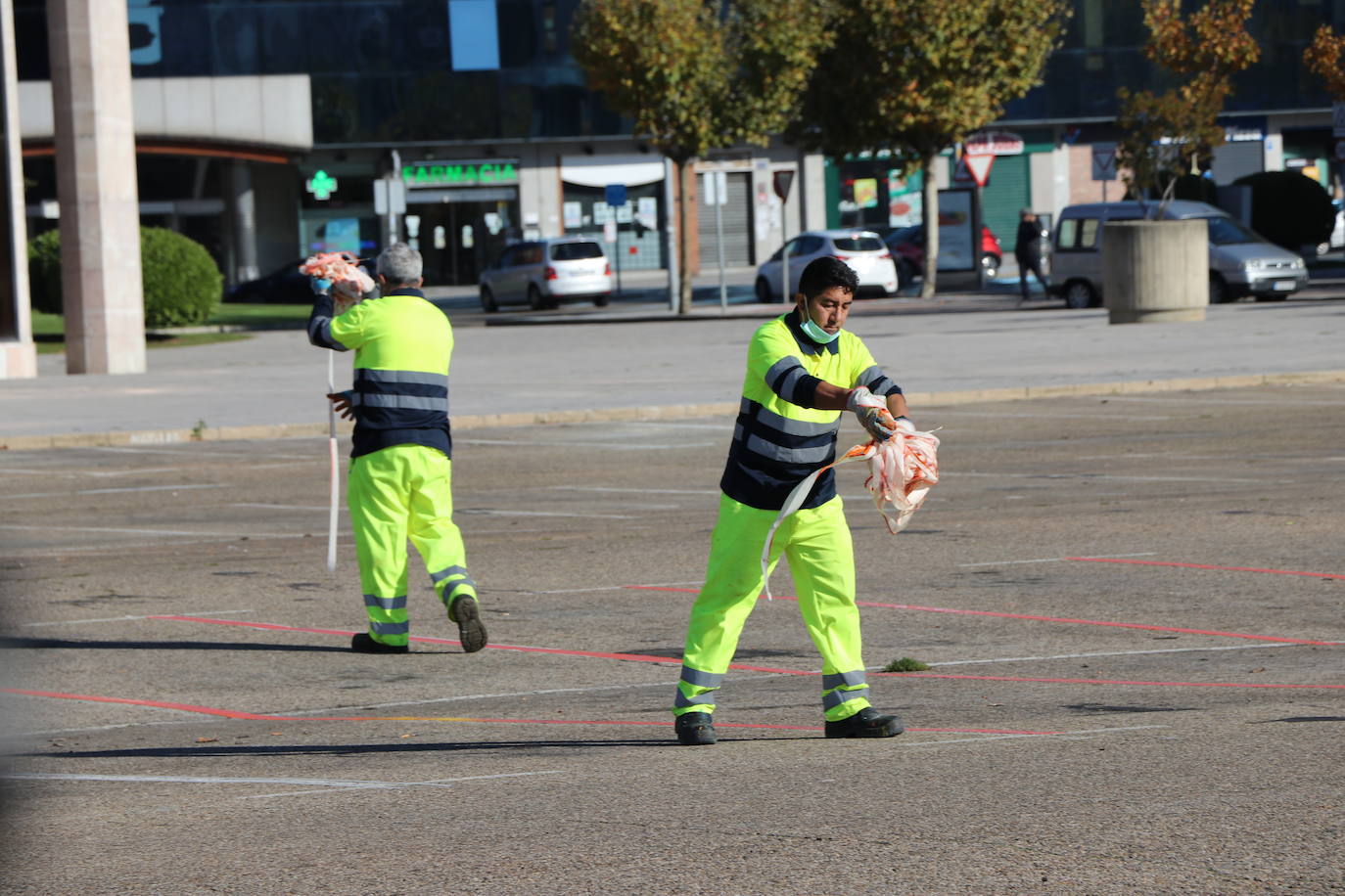 Nueva zona ORA en la explanada de la Junta. 