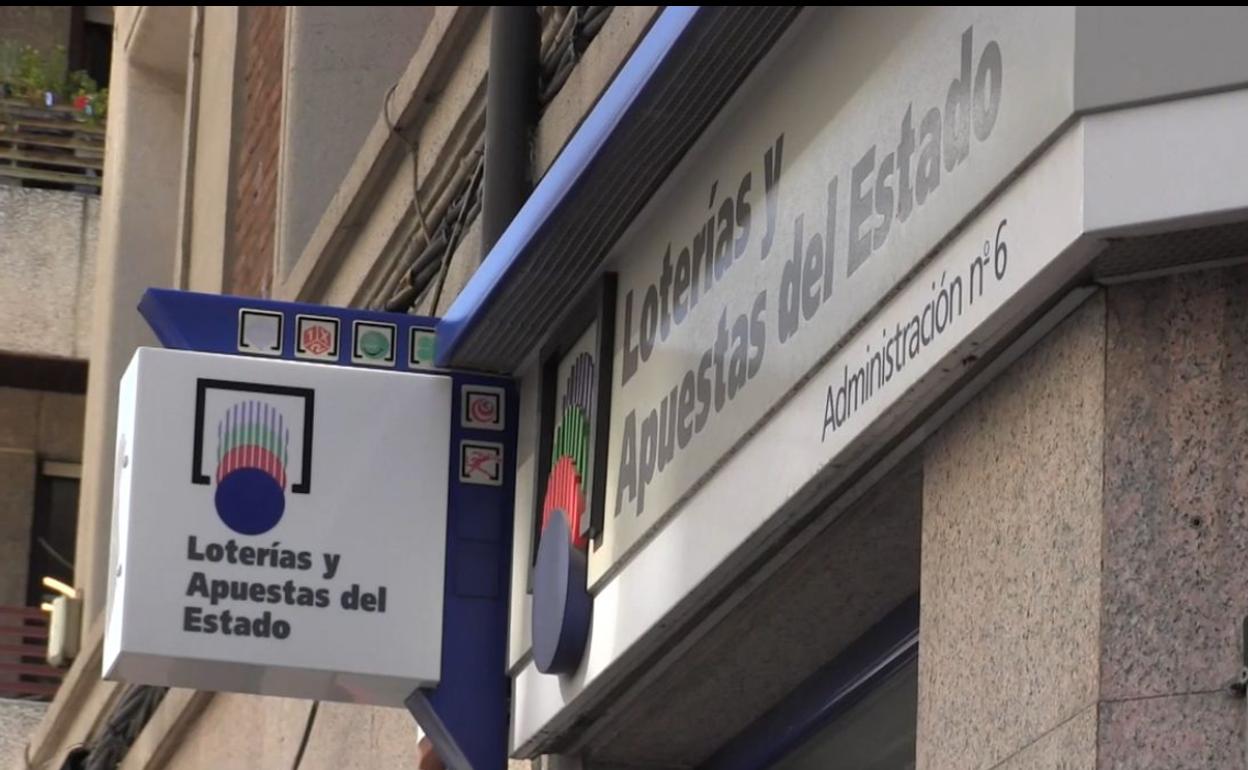 Imagen de una administración de Loterías y Apuestas del Estado.