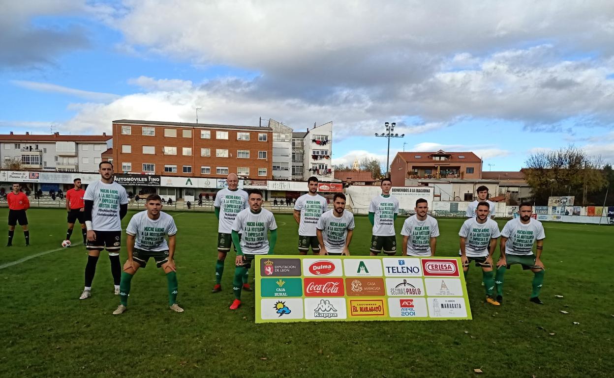 Once inicial del Atlético Astorga en la Eragudina.