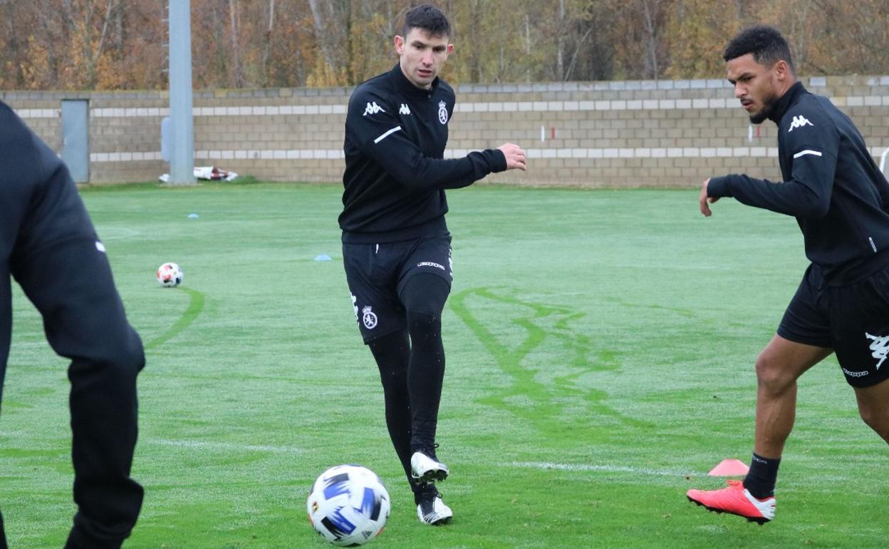 Flavio Ciampichetti, en el entrenamiento de la Cultural de este lunes.