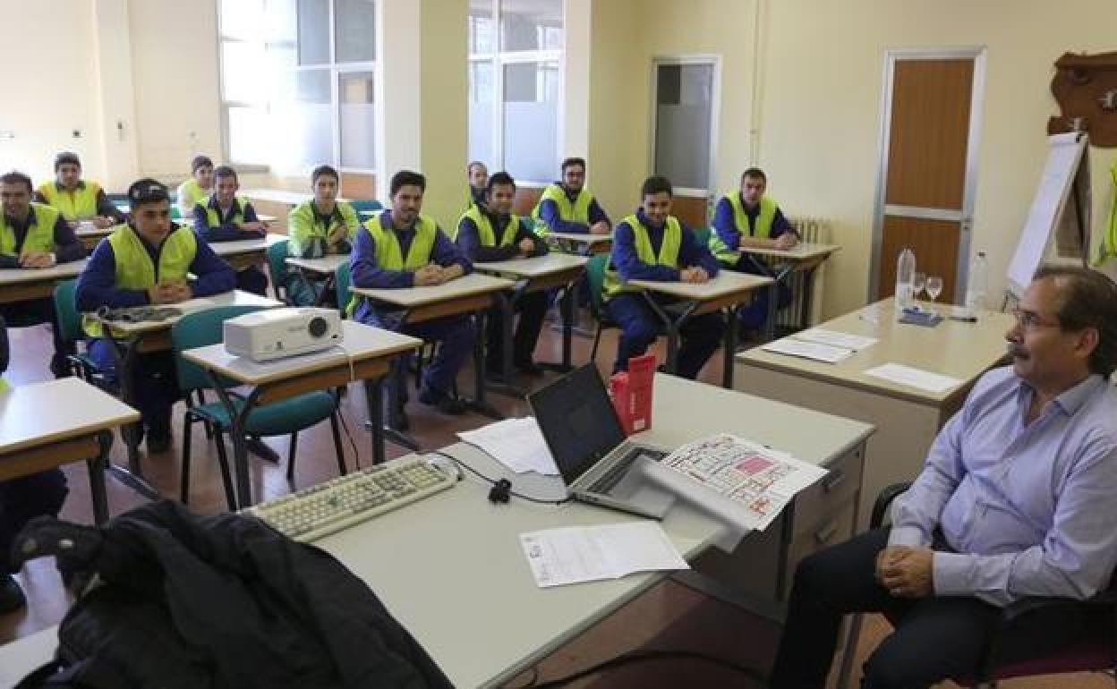 Una de las aulas de un centro de FP-