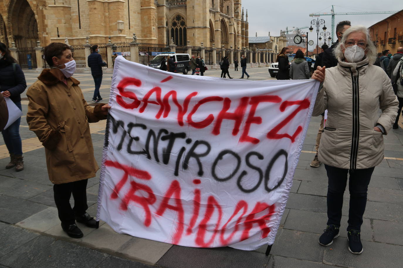 Vista de la manifestación. 