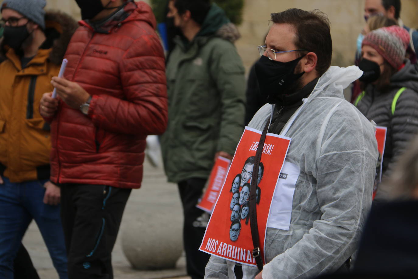 Vista de la manifestación. 