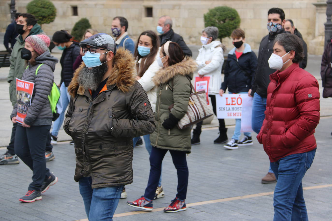 Vista de la manifestación. 