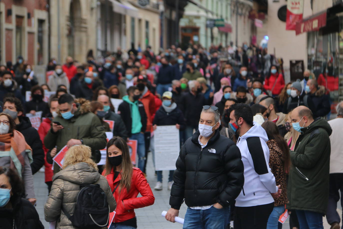 Vista de la manifestación. 