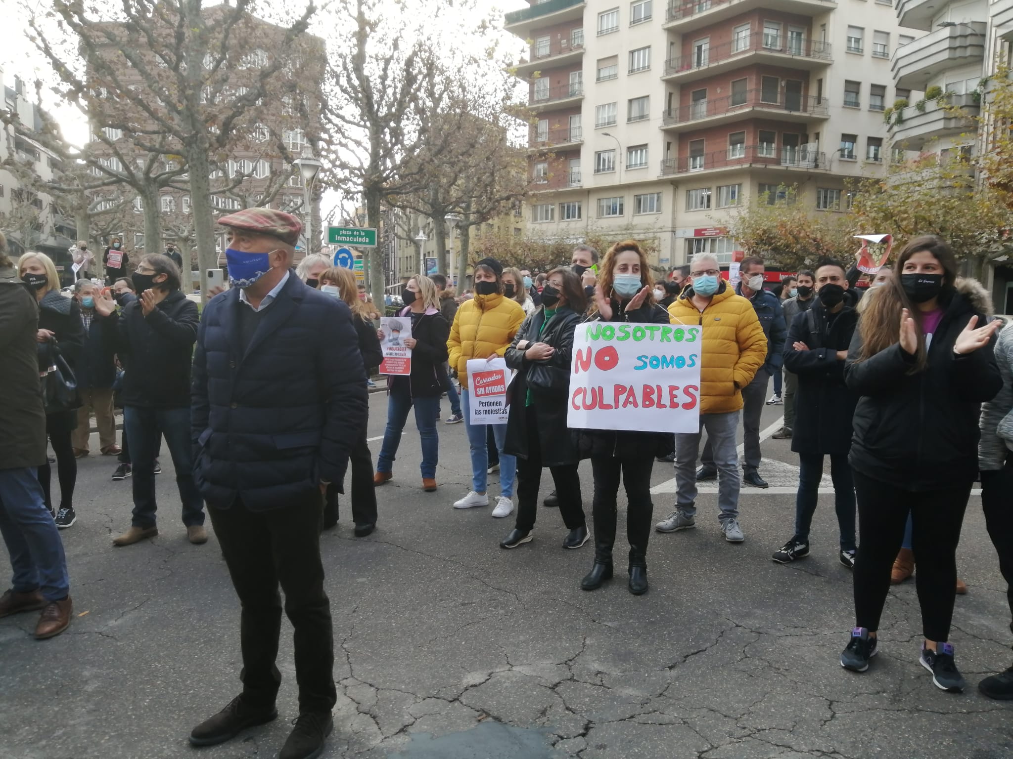 Vista de la manifestación. 