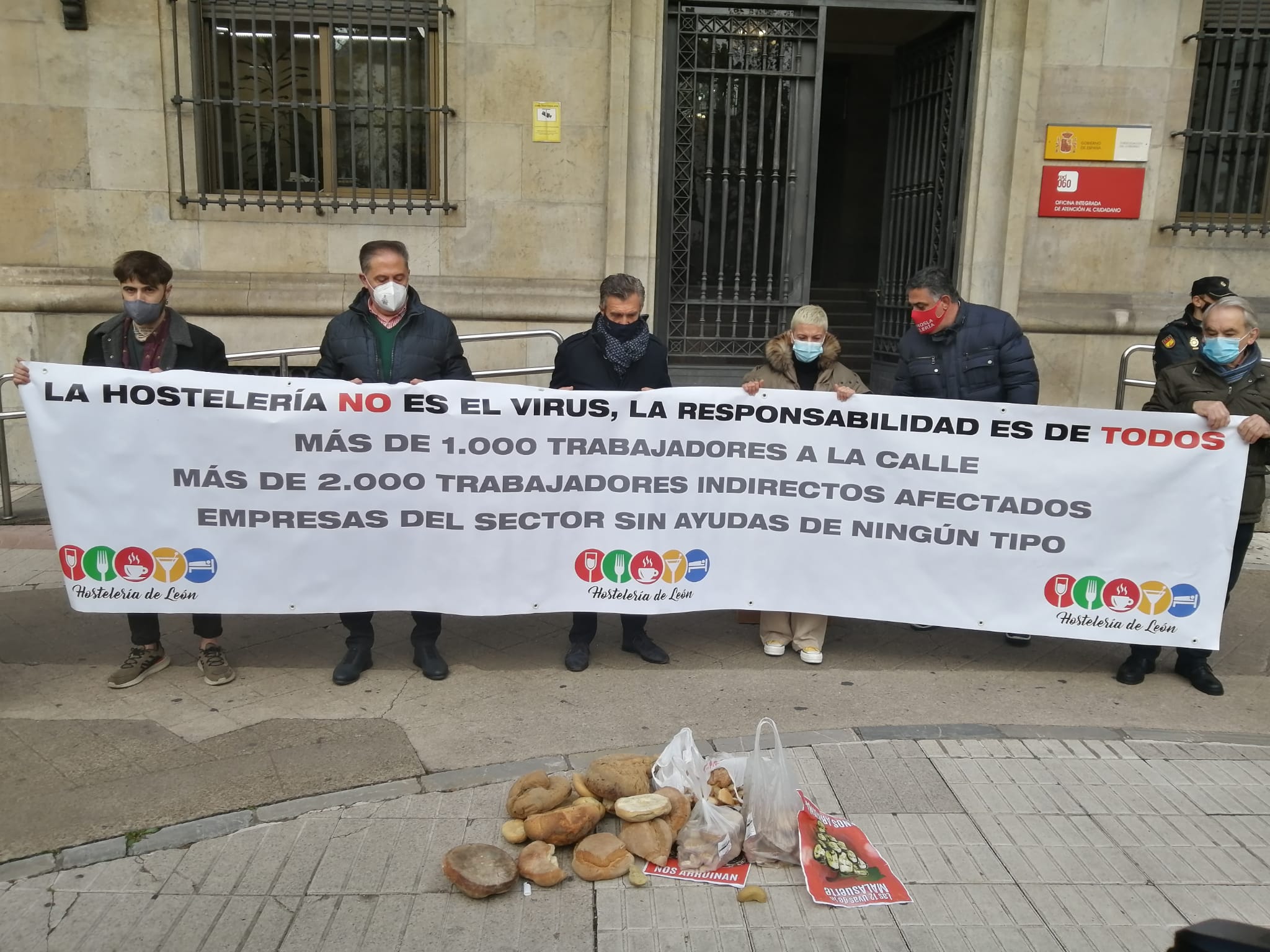 Vista de la manifestación. 