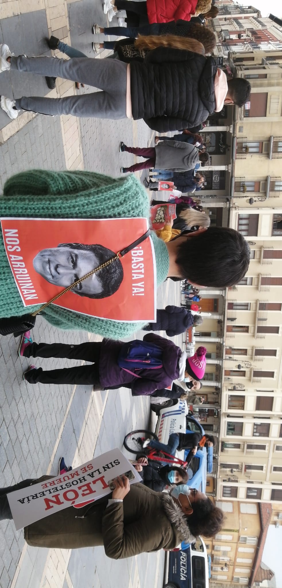 Vista de la manifestación. 