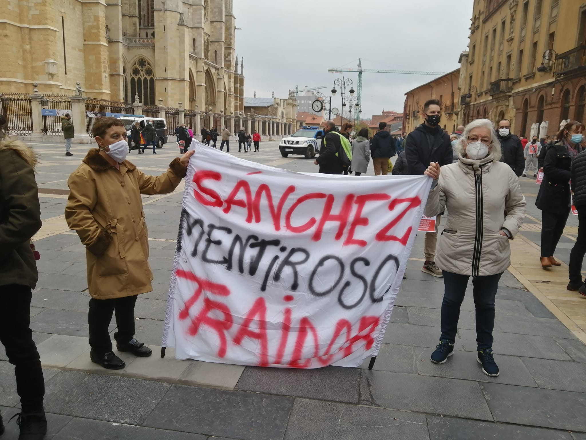 Vista de la manifestación. 