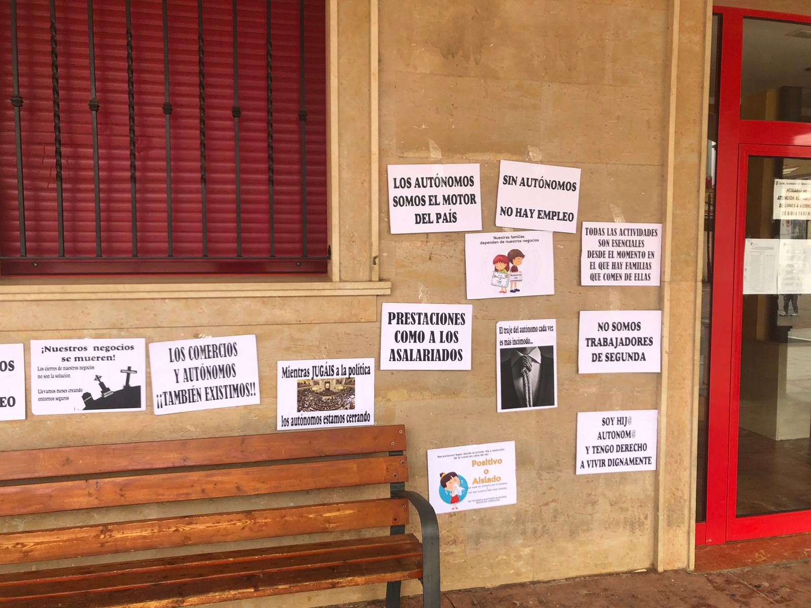 Los autónomos se manifiestan en Valencia de Don Juan