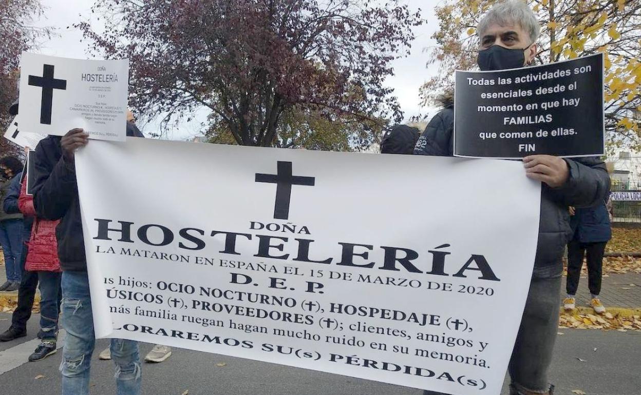 Imagen de una manifestación en El Bierzo.