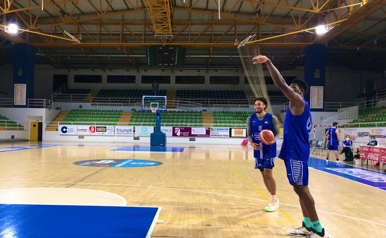 Ciudad de Ponferrada, durante un entrenamiento.