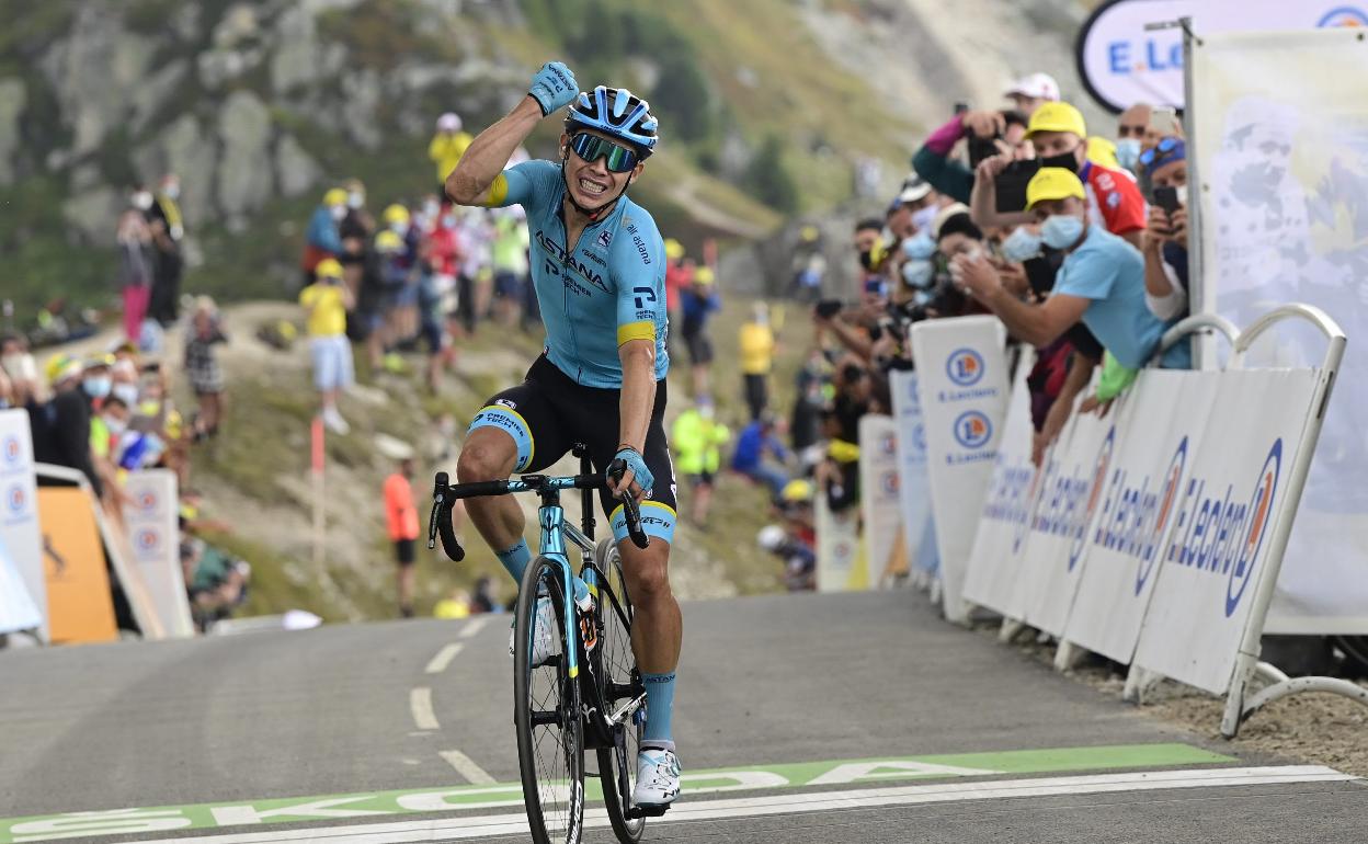 Miguel Ángel López celebra una de sus victorias. 