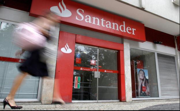 Una sucursal del Banco Santander.