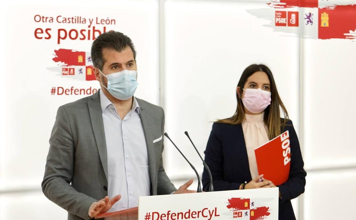 Imagen de Tudanca y Rubio en una rueda de prensa