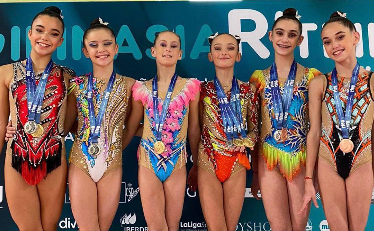 Algunas de las participantes en el campeonato de España. 