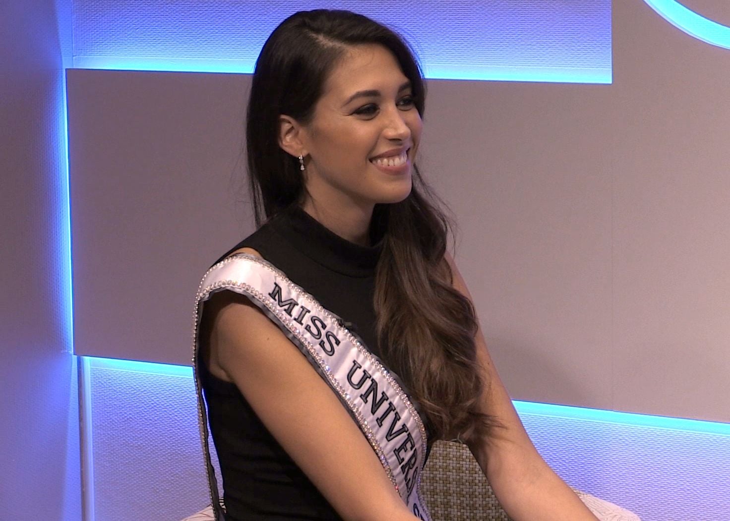 La modelo leonesa Andrea Martínez en una entrevista con leonoticias tras coronarse Miss Universo Spain.