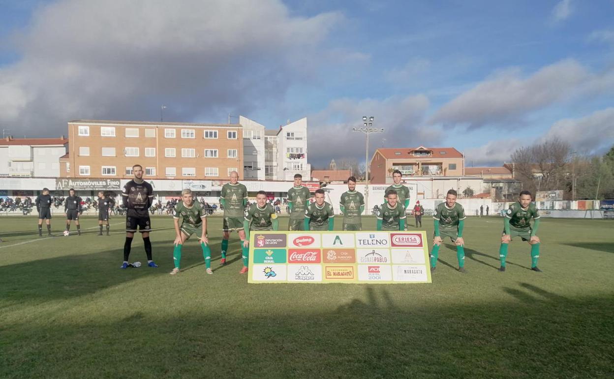 Once inicial del Atlético Astorga en la Eragudina.