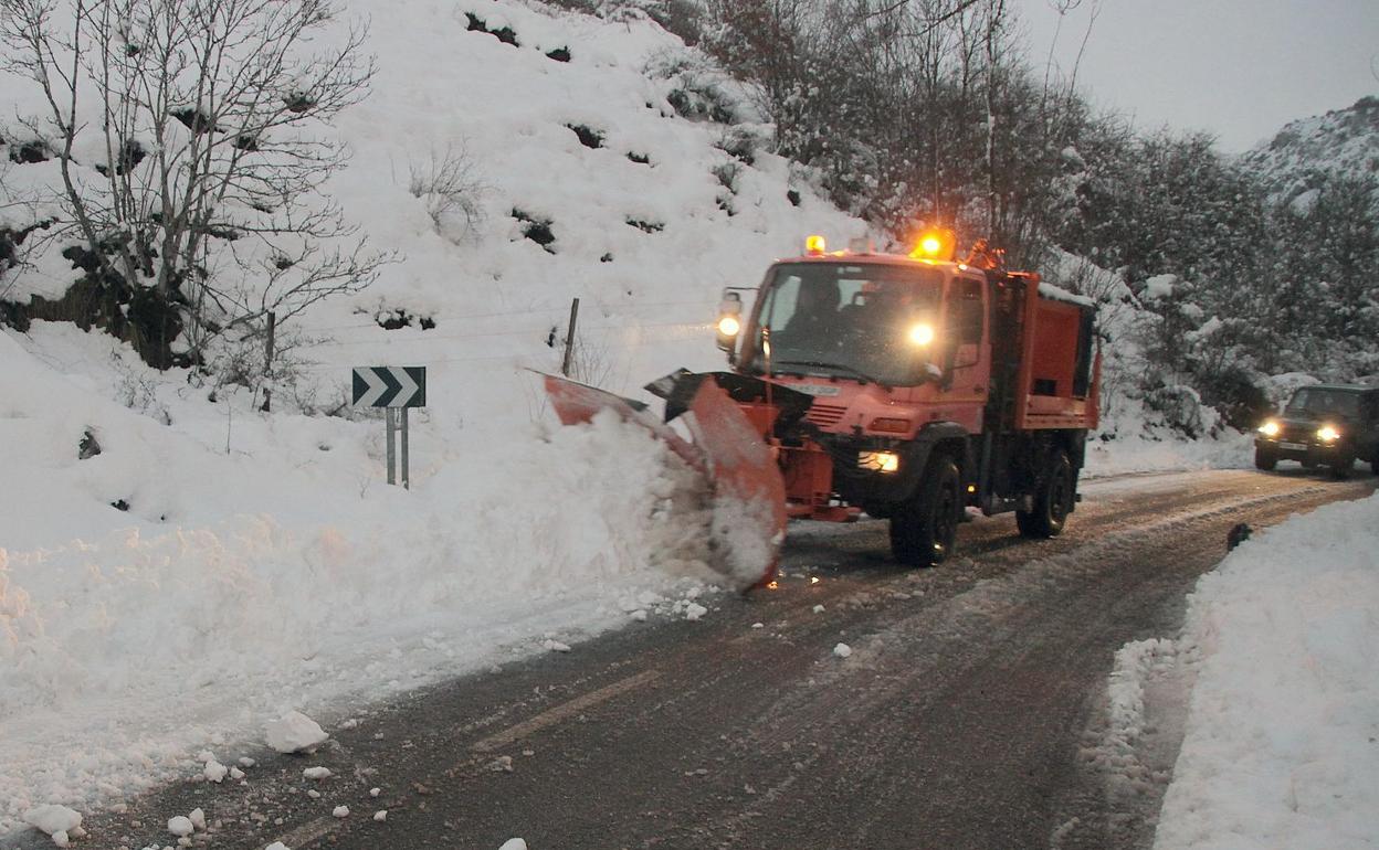 La nieve sigue presente en la provincia. 