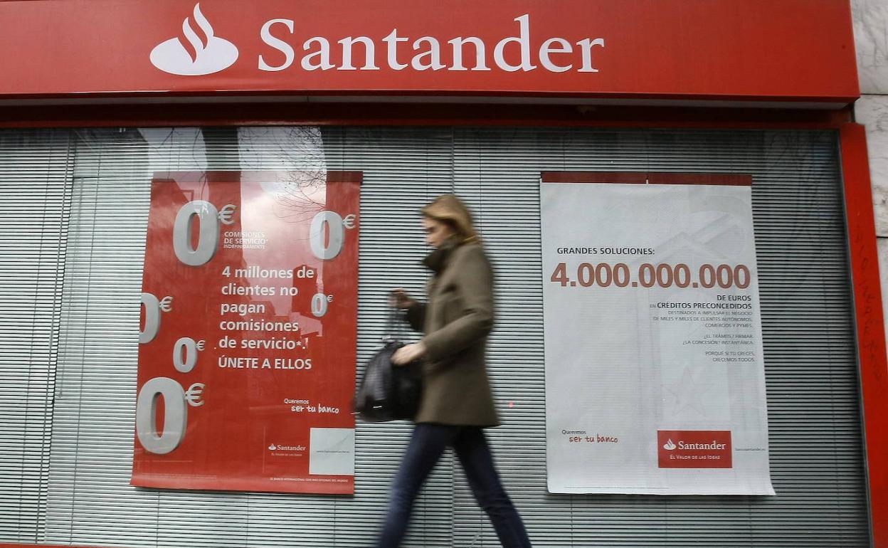 Oficina del Banco Santander. 