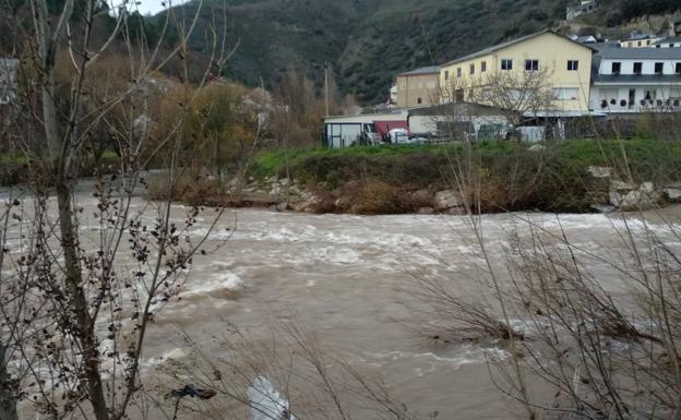 Río Burbia en Villafranca del Bierzo. 