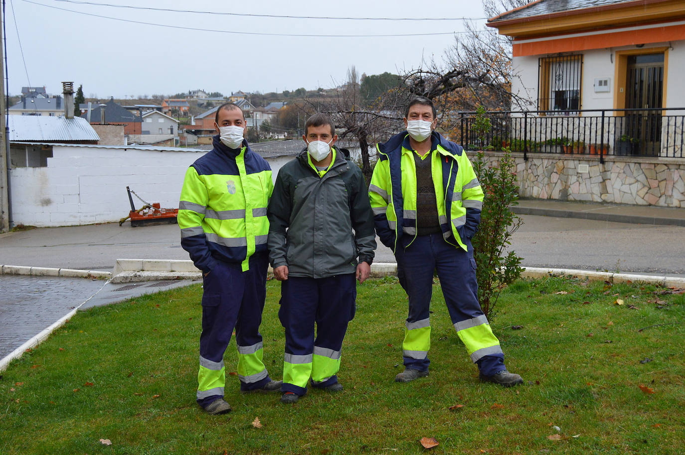 Daniel, junto a sus compañeros.