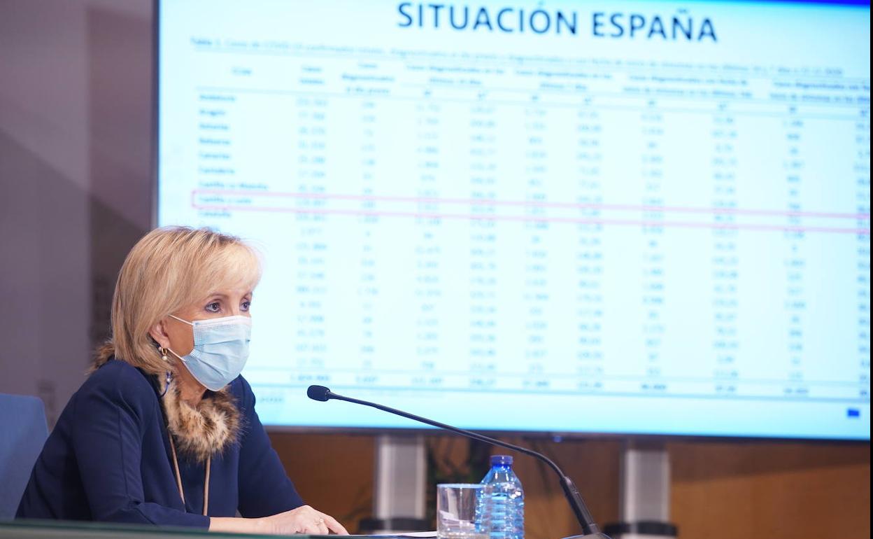 Verónica Casado, durante la rueda de prensa de este miércoles. 