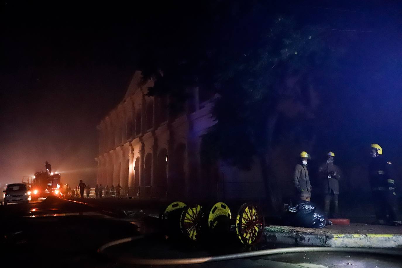 Fotos: Incendio en el barrio La Chacarita de Asunción