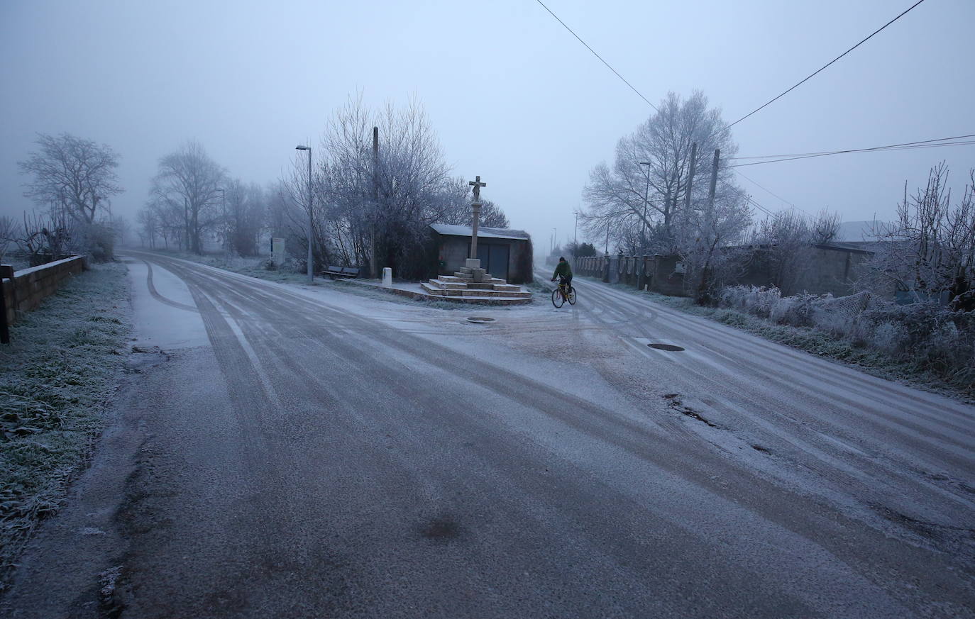 Fotos: Intensa helada en El Bierzo